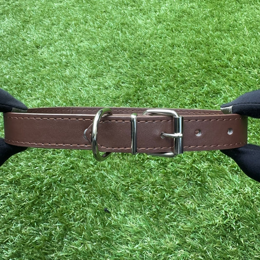 (Personalized) - Leather Dog Collar