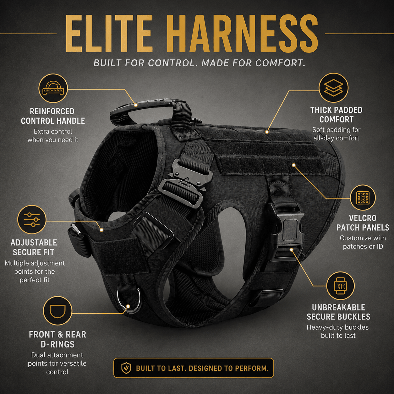 Dog Harness – Elite - Imperial Pawz