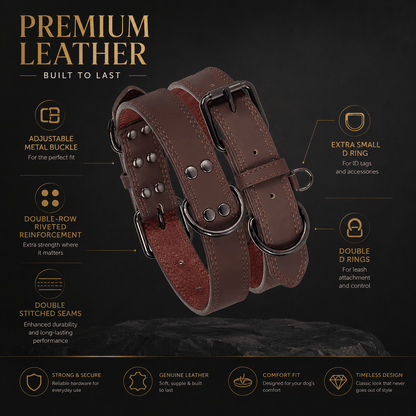 Leather Collar - Classic - Imperial Pawz