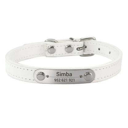 Leather Collar - (Personalized) - Imperial Pawz